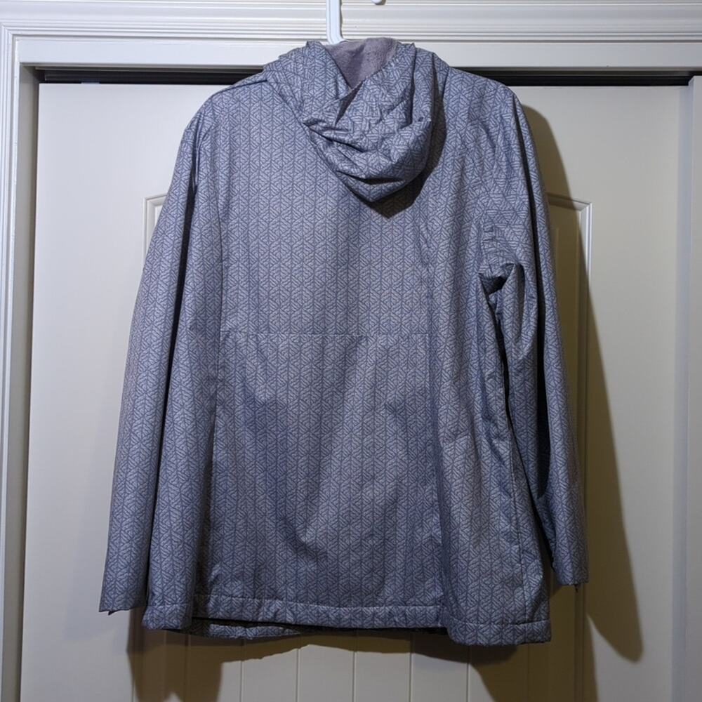 Zeroxposur Silver/Gray Geometric Print Lined Hood… - image 4